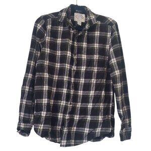 St Johns Bay Mens‎ Plaid Long Sleeve Button Down Shirt Size S Soft Fall Grunge